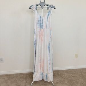 Japna Tie-Dye Ruffle Maxi Dress - Size M